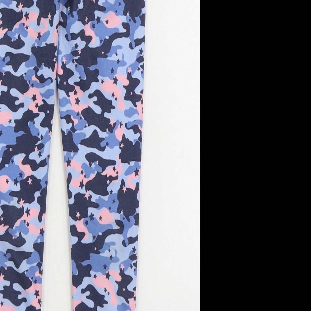 Dunnes Stores Girls Multicoloured Camouflage Polyester Jogger Trousers Size 6-7 Years Regular - Legging