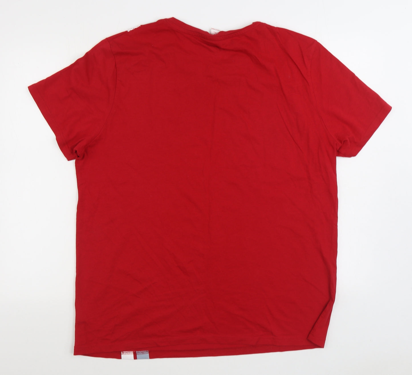 F&F Mens Red Cotton T-Shirt Size XL Round Neck - Liverpool FC