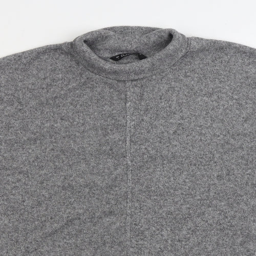Dunnes Stores Womens Grey Mock Neck Polyester Pullover Jumper Size L