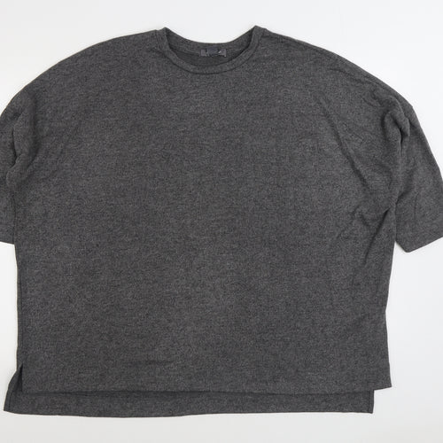 Primark Womens Grey Round Neck Polyester Pullover Jumper Size XL