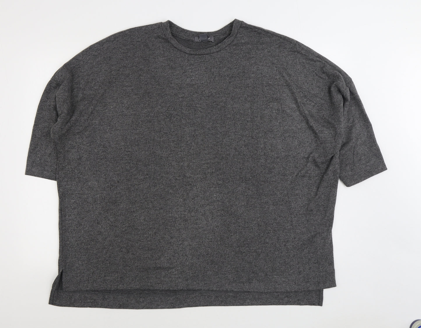 Primark Womens Grey Round Neck Polyester Pullover Jumper Size XL