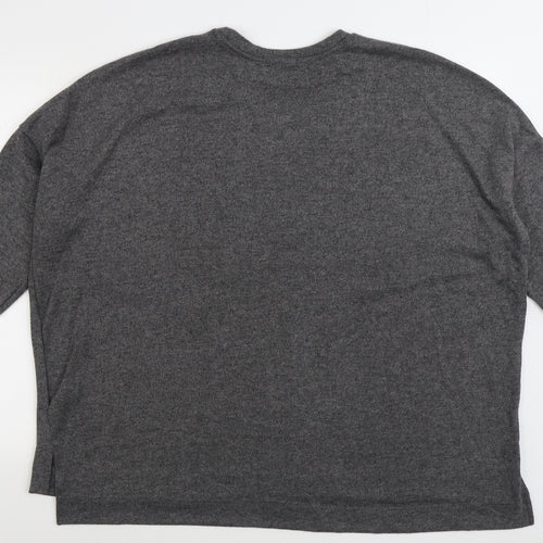 Primark Womens Grey Round Neck Polyester Pullover Jumper Size XL