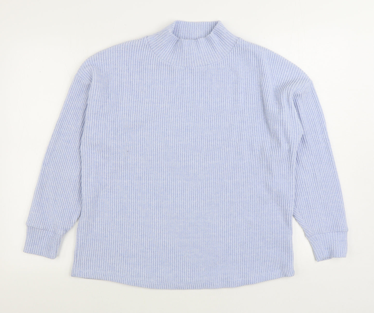 TU Womens Blue Polyester Pullover Sweatshirt Size 16 Pullover
