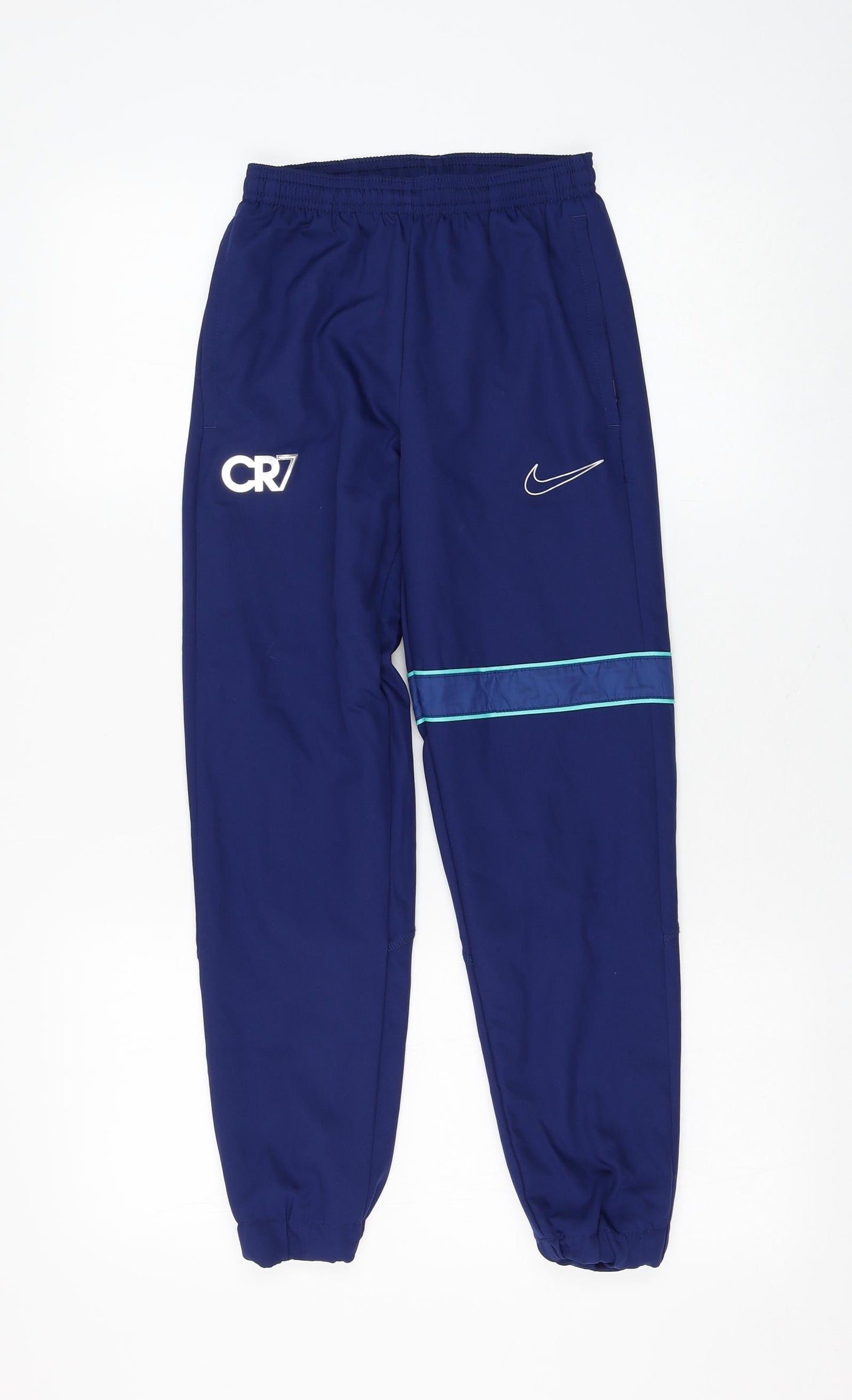 Nike Boys Blue Polyester Jogger Trousers Size 8-9 Years Regular Pullover - Cristiano Ronaldo