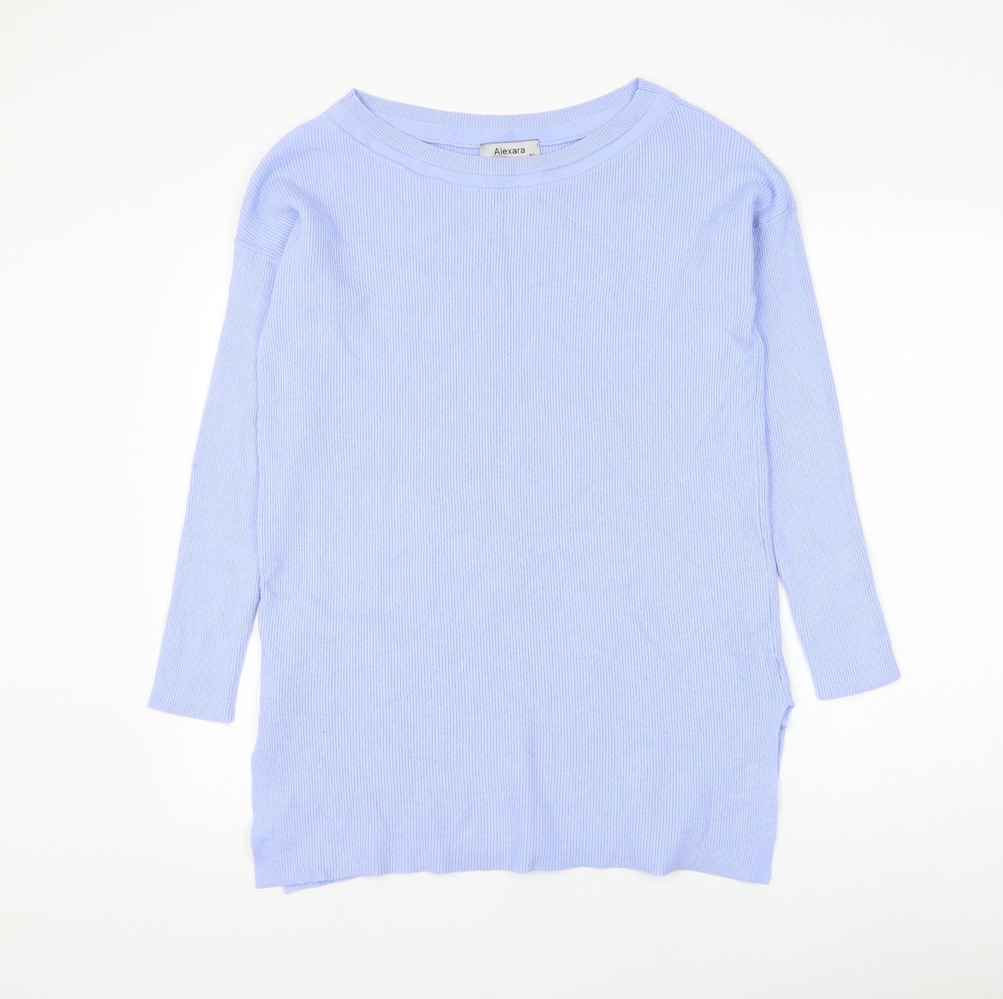 Alexara Womens Blue Round Neck Modal Pullover Jumper Size M