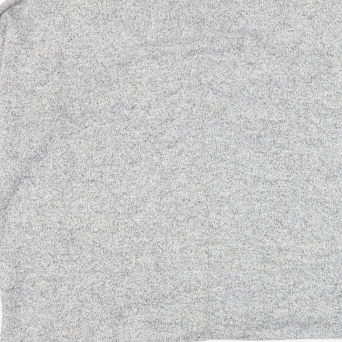 H&M Womens Grey Round Neck Viscose Pullover Jumper Size S