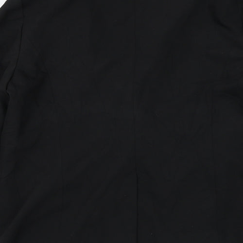 Primark Womens Black Jacket Blazer Size 14 Button