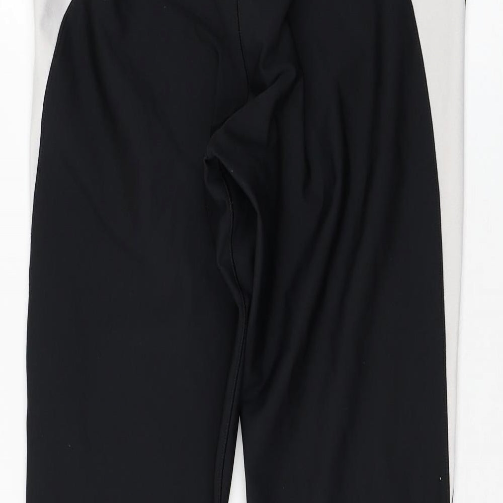 NEXT Womens Black Polyester Compression Leggings Size 16 L27 in Regular Pullover