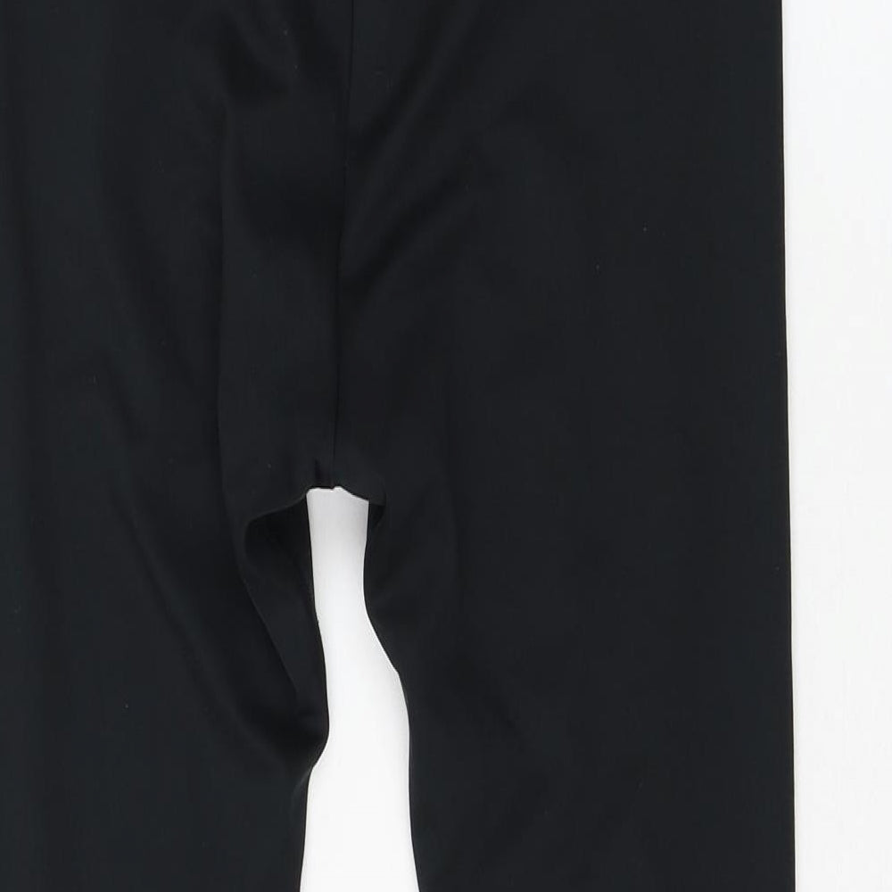 Gymshark Womens Black Polyester Cropped Leggings Size L L23 in Regular Pullover