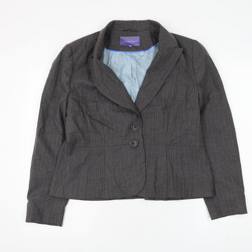 Autonomy Womens Grey Jacket Blazer Size 18 Button
