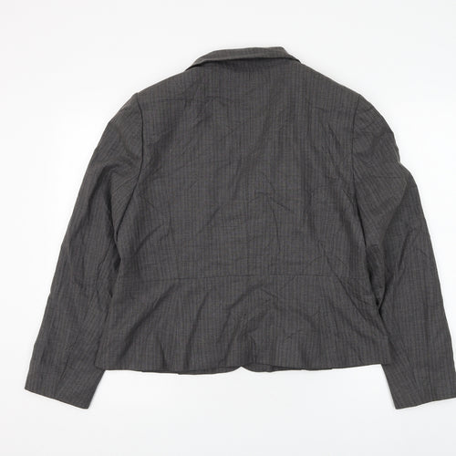 Autonomy Womens Grey Jacket Blazer Size 18 Button