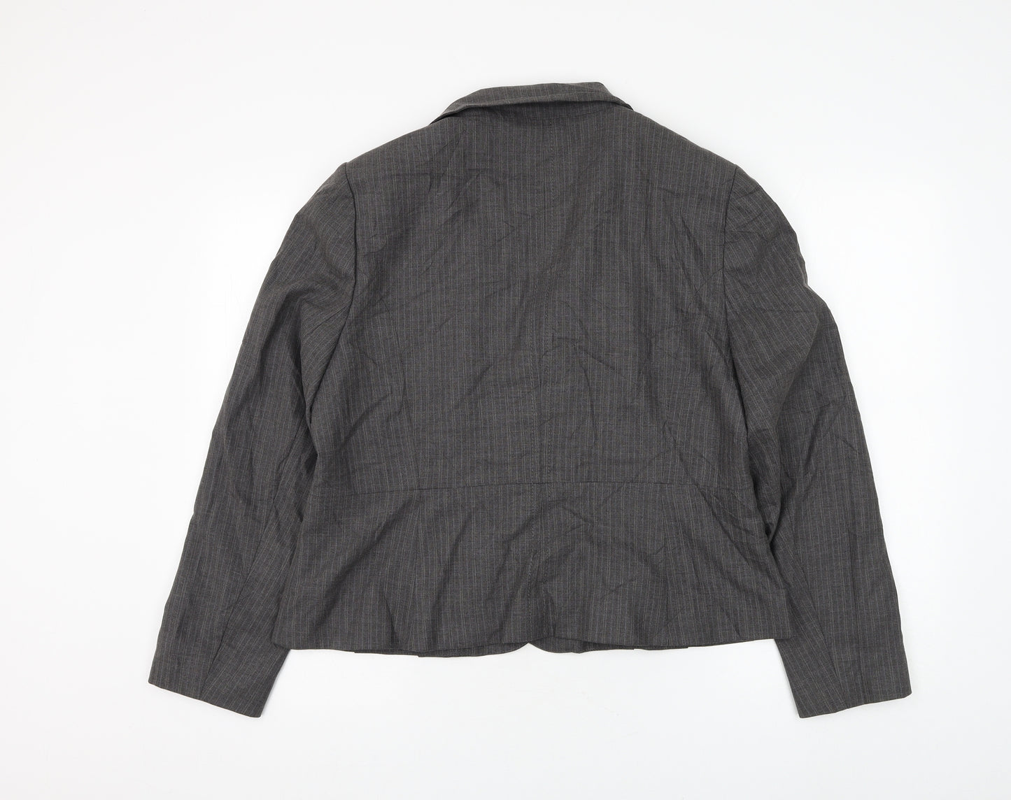 Autonomy Womens Grey Jacket Blazer Size 18 Button