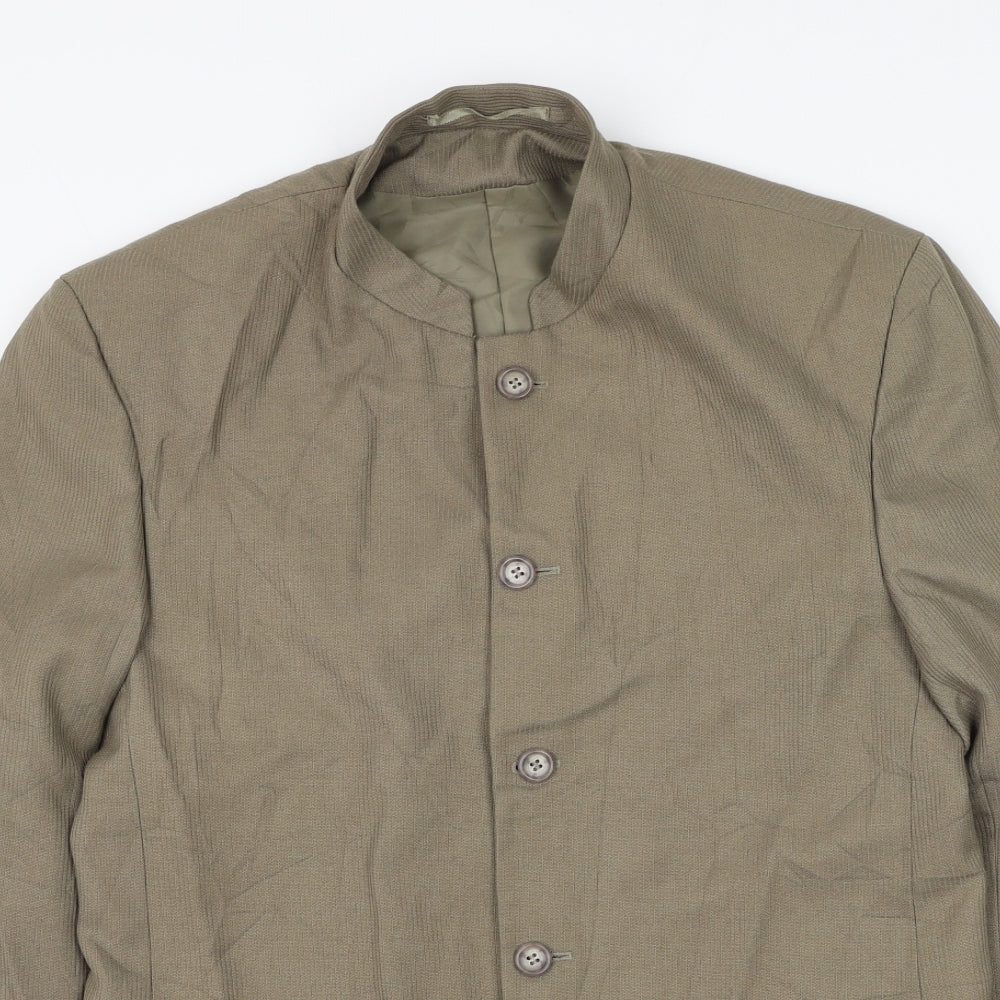 Wilson Mens Brown Polyester Jacket Suit Jacket Size 36