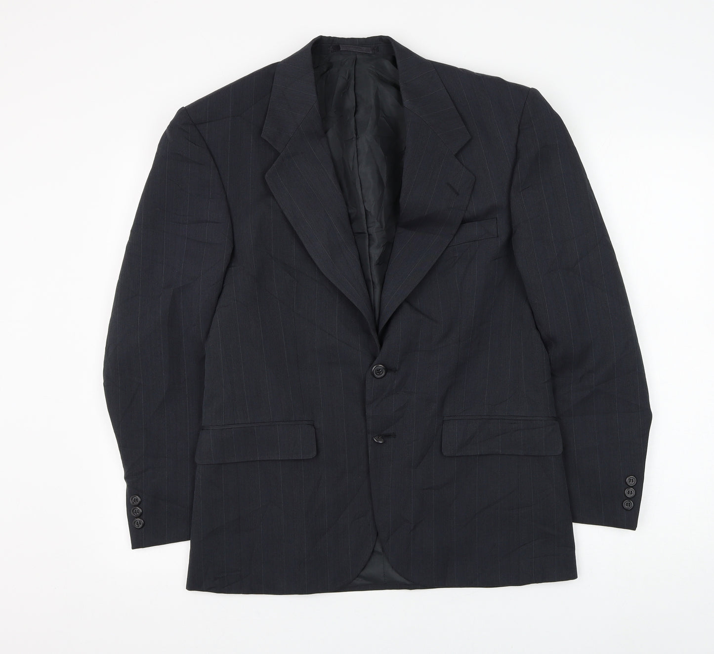 Burton Mens Grey Polyester Jacket Suit Jacket Size 36