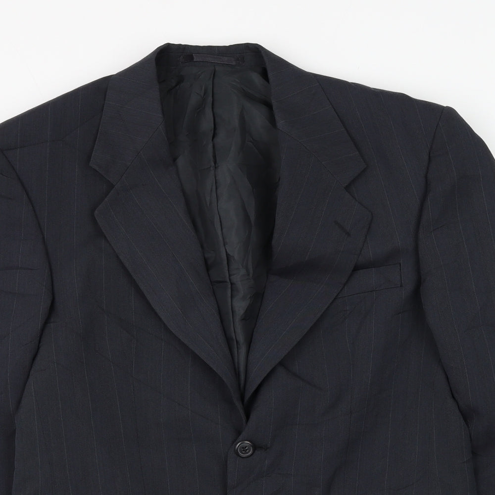 Burton Mens Grey Polyester Jacket Suit Jacket Size 36