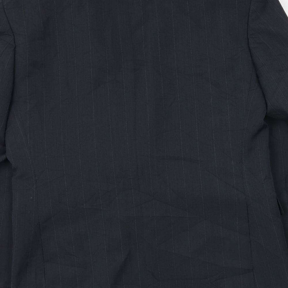 Burton Mens Grey Polyester Jacket Suit Jacket Size 36