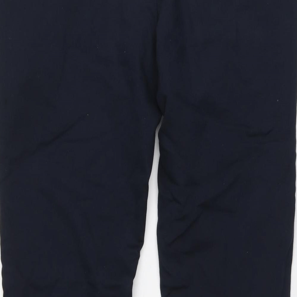 Marks and Spencer Mens Blue Cotton Chino Trousers Size 34 L27 in Regular Button