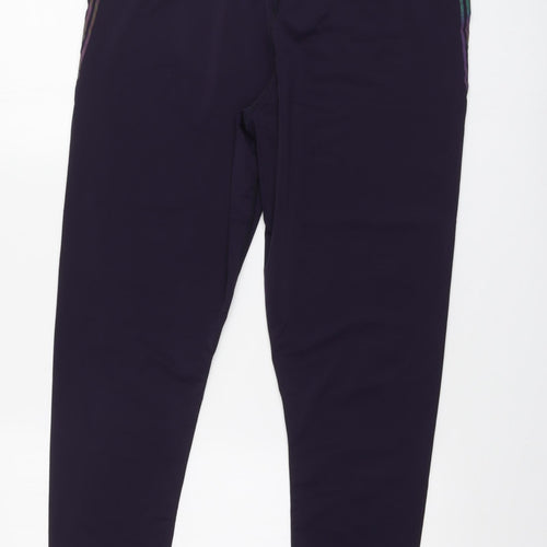 Workout Womens Purple Polyamide Jogger Leggings Size 20 L26 in Regular Button