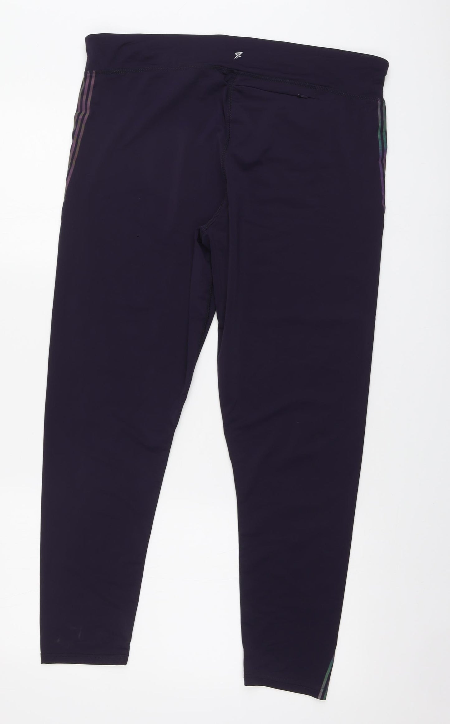 Workout Womens Purple Polyamide Jogger Leggings Size 20 L26 in Regular Button