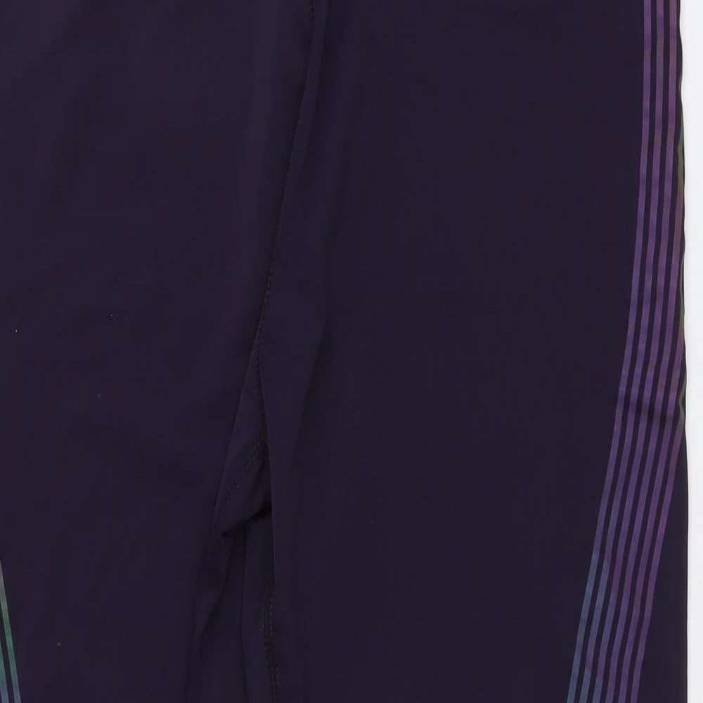 Workout Womens Purple Polyamide Jogger Leggings Size 20 L26 in Regular Button