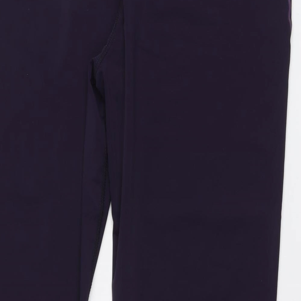 Workout Womens Purple Polyamide Jogger Leggings Size 20 L26 in Regular Button