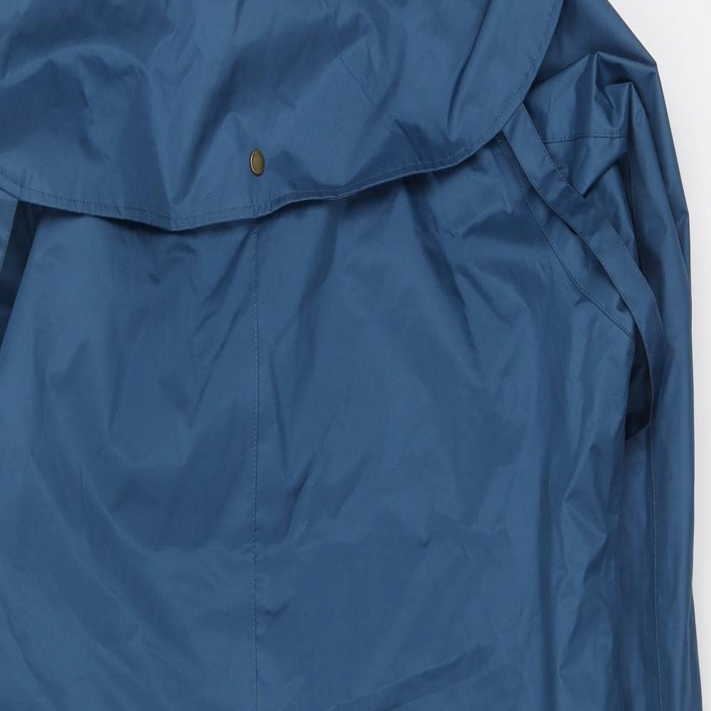 LIGHTHOUSE Womens Blue Rain Coat Jacket Size 18 Snap