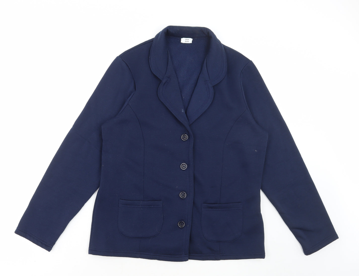Damart Womens Blue Jacket Blazer Size S Button