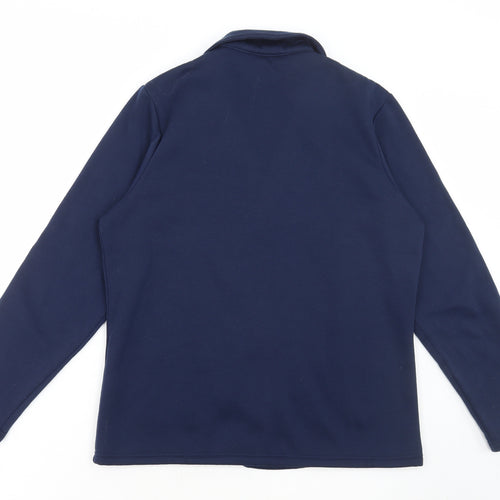 Damart Womens Blue Jacket Blazer Size S Button