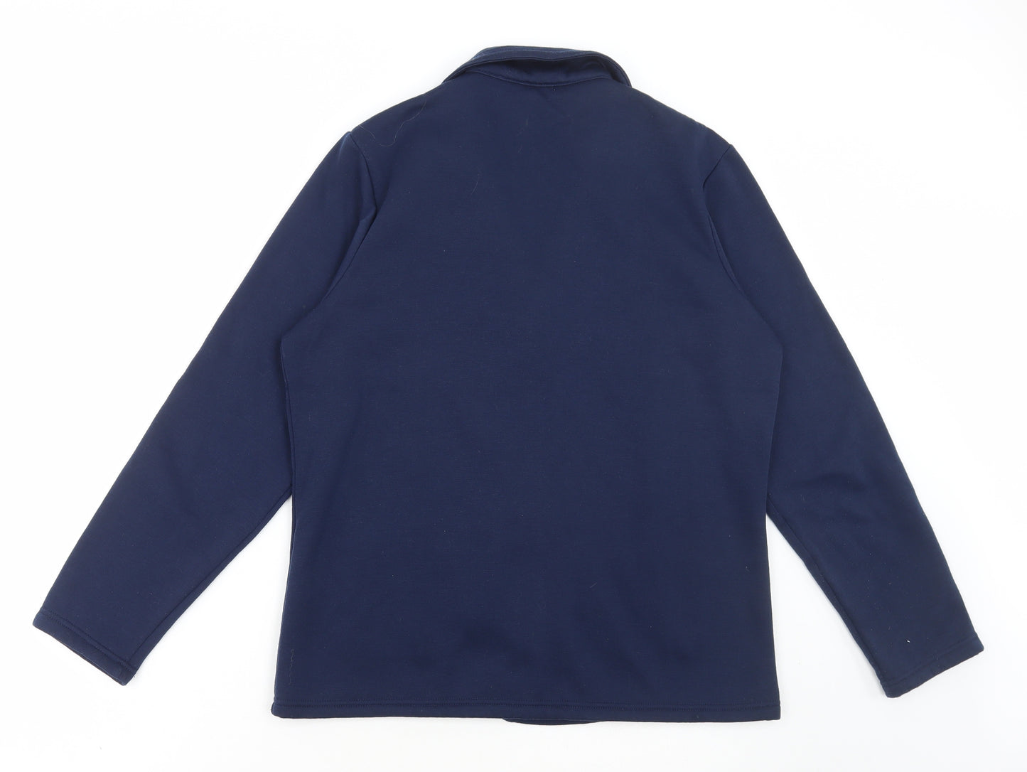 Damart Womens Blue Jacket Blazer Size S Button