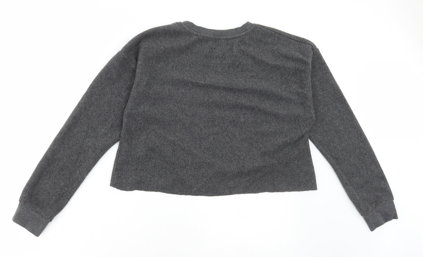 New Look Womens Grey Polyester Pullover Sweatshirt Size 12 Pullover