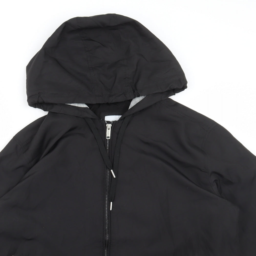 Pull&Bear Mens Black Jacket Size M Zip