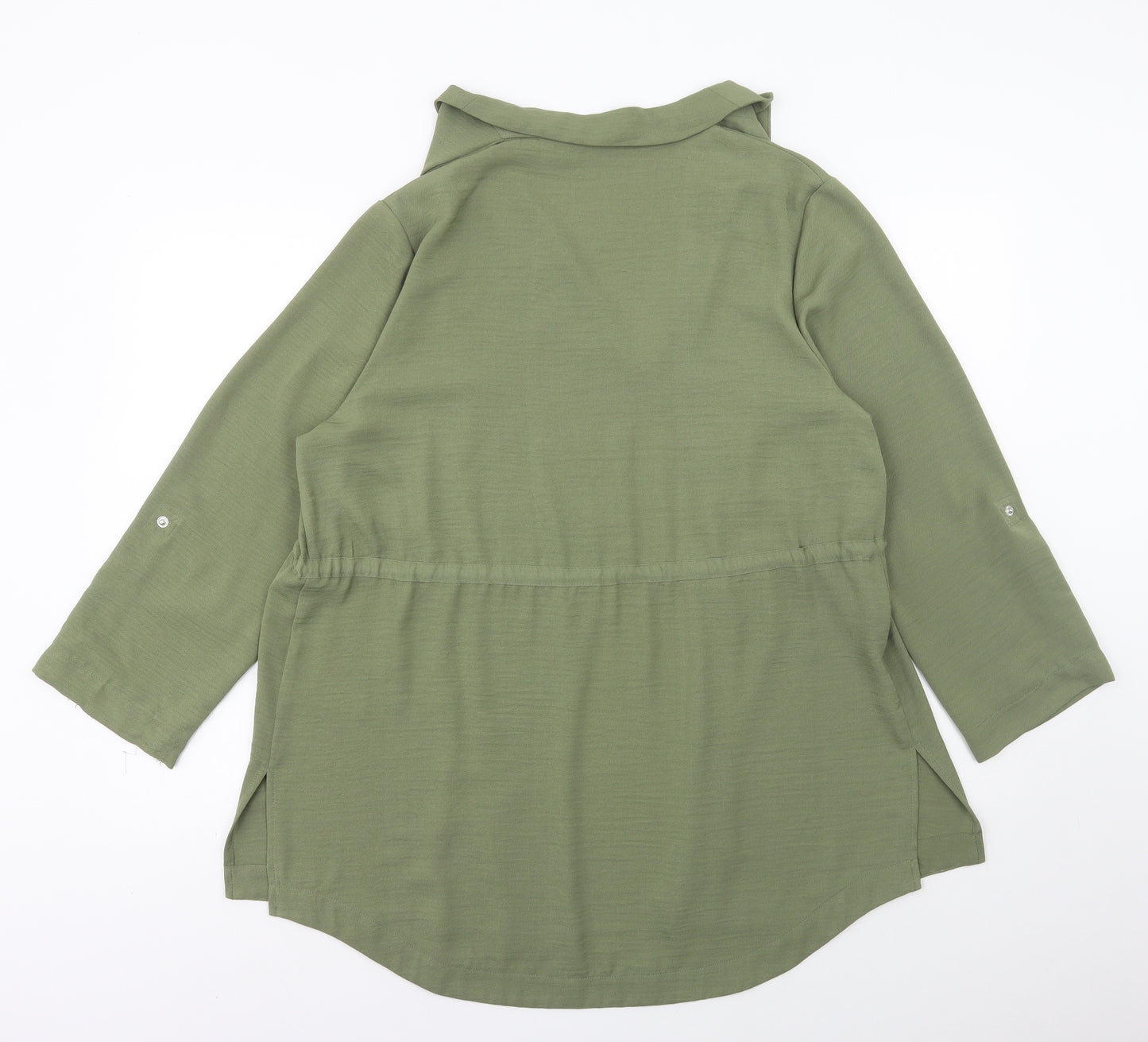 Dunnes Stores Womens Green Jacket Blazer Size 16 Tie