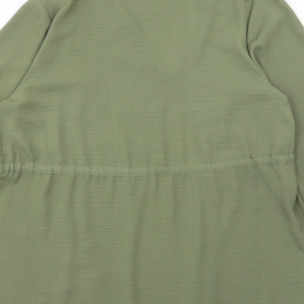 Dunnes Stores Womens Green Jacket Blazer Size 16 Tie