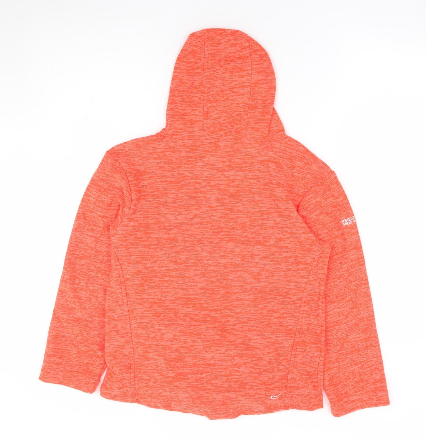 Regatta Boys Orange Polyester Pullover Hoodie Size 10-11 Years Pullover
