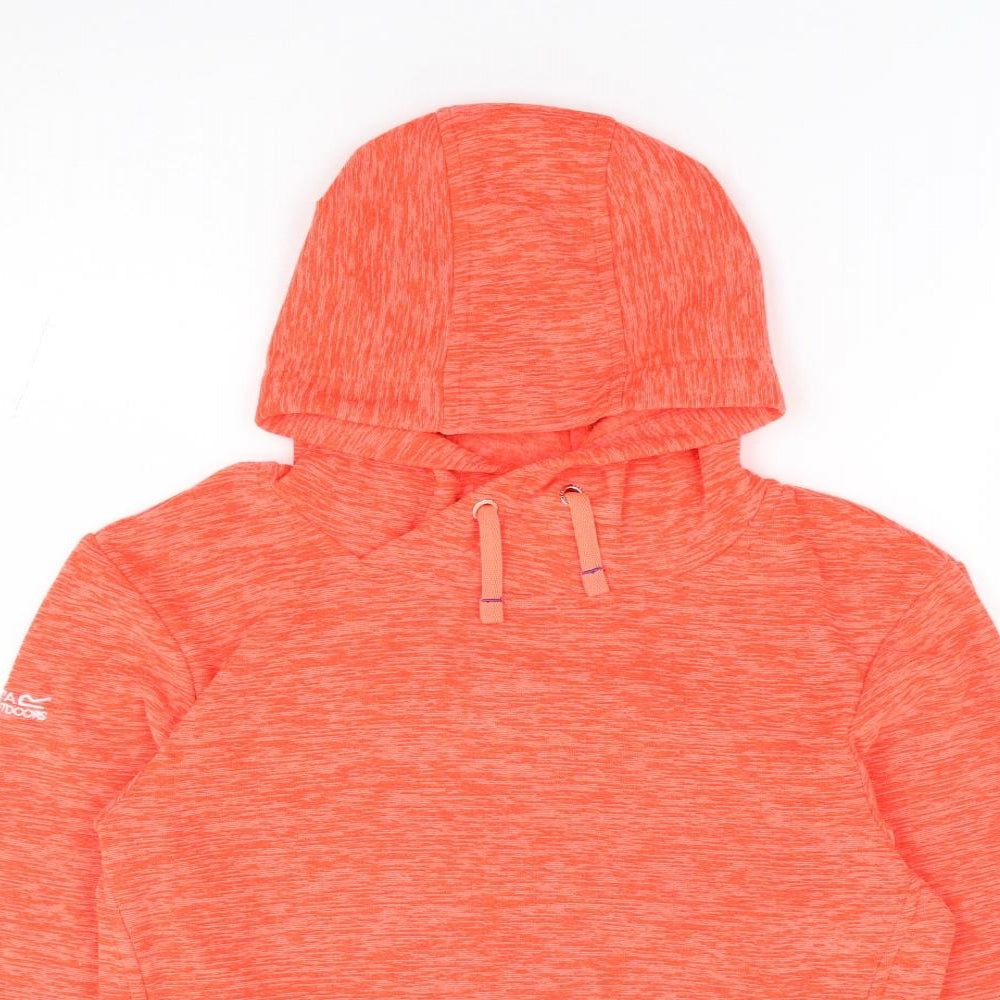 Regatta Boys Orange Polyester Pullover Hoodie Size 10-11 Years Pullover