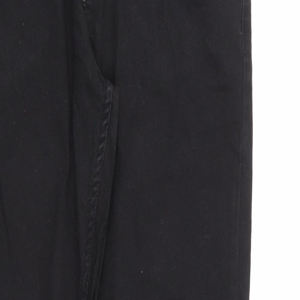 Primark Mens Black Cotton Skinny Jeans Size 34 in L31 in Regular Zip