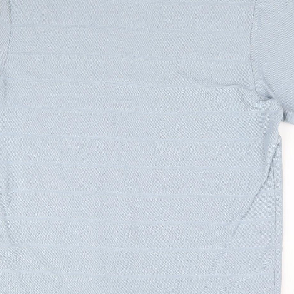 Farah Mens Blue Cotton T-Shirt Size 2XL Round Neck