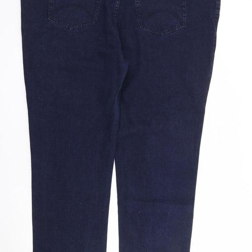 Steer Mens Blue Cotton Straight Jeans Size 52 in L32 in Regular Zip