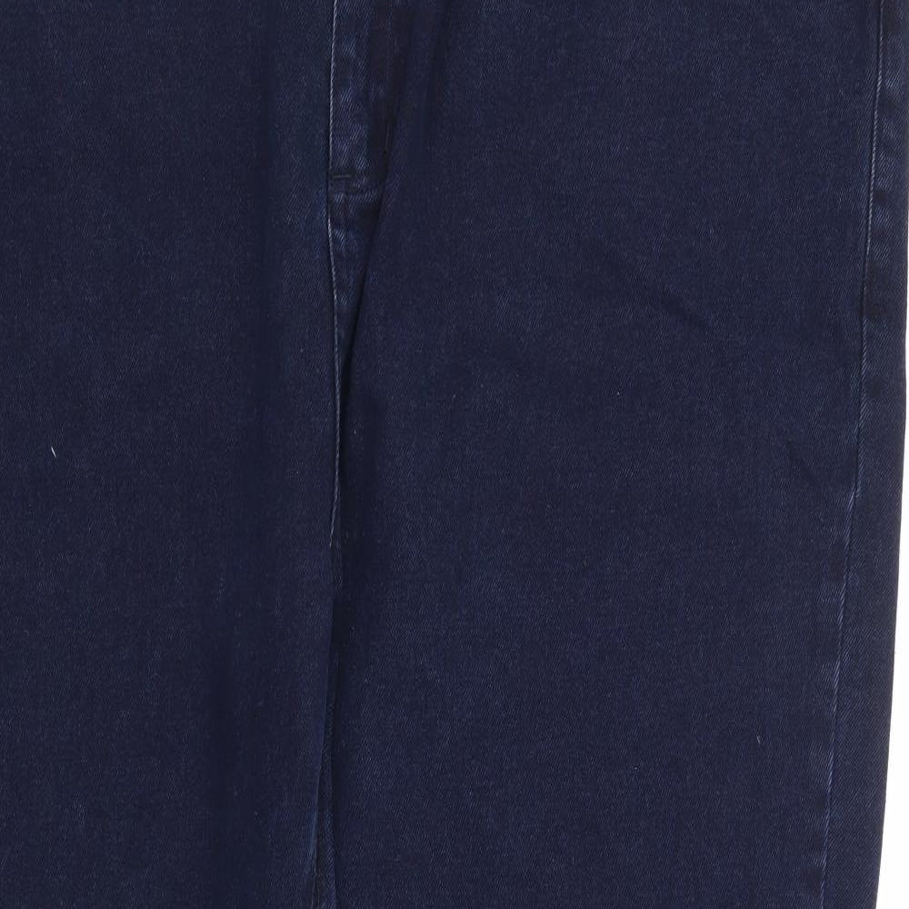 Steer Mens Blue Cotton Straight Jeans Size 52 in L32 in Regular Zip