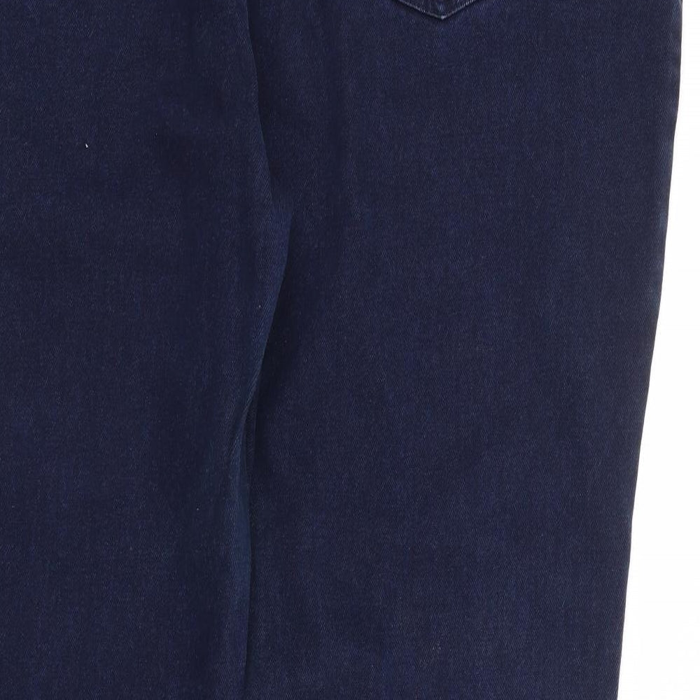 Steer Mens Blue Cotton Straight Jeans Size 52 in L32 in Regular Zip