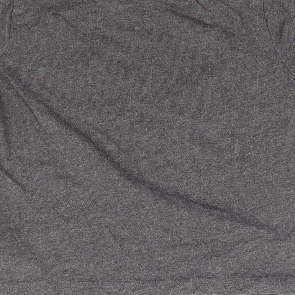 F&F Boys Grey Polyester Basic T-Shirt Size 2-3 Years Crew Neck Pullover - Angry Birds Transformers