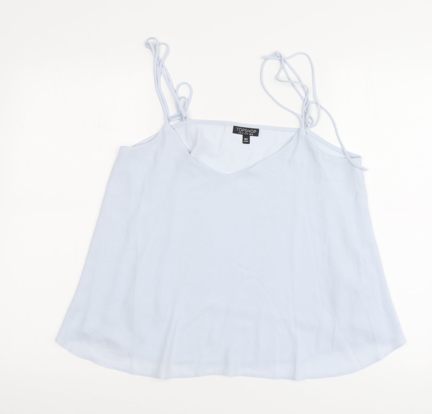 Dunnes Stores Womens Blue Polyester Camisole Blouse Size 14 V-Neck