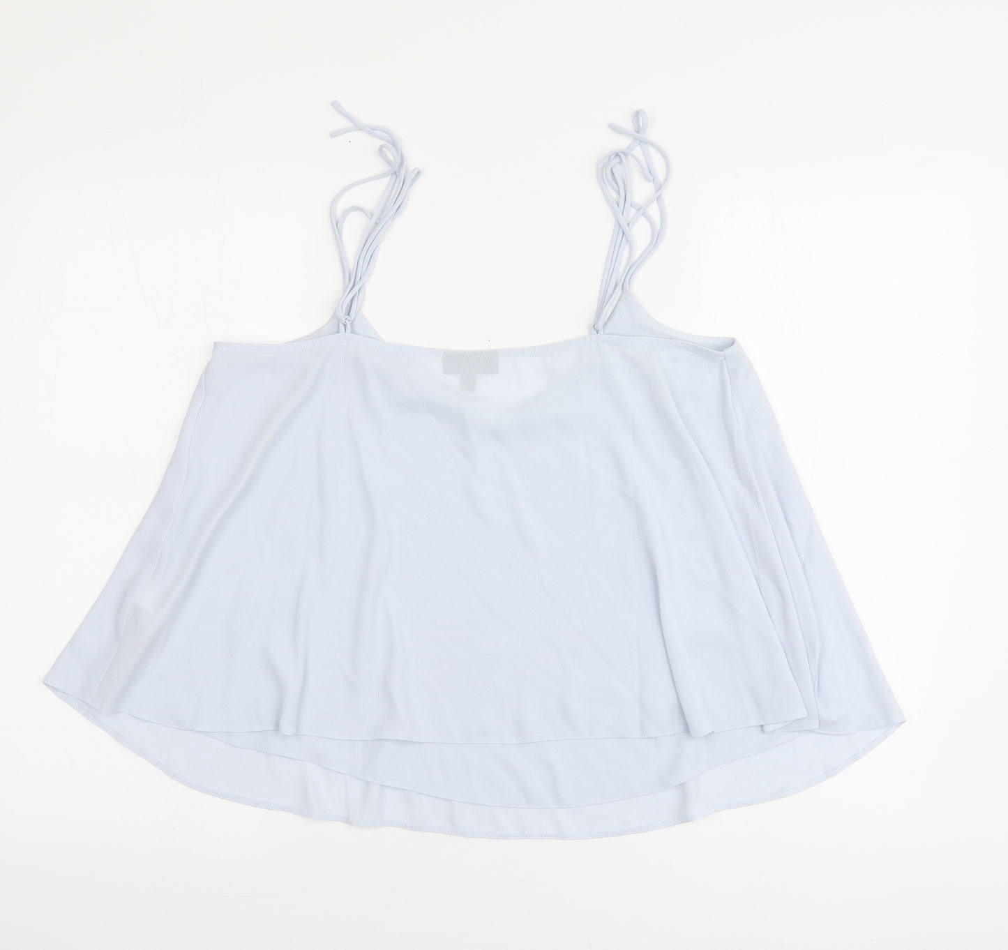 Dunnes Stores Womens Blue Polyester Camisole Blouse Size 14 V-Neck