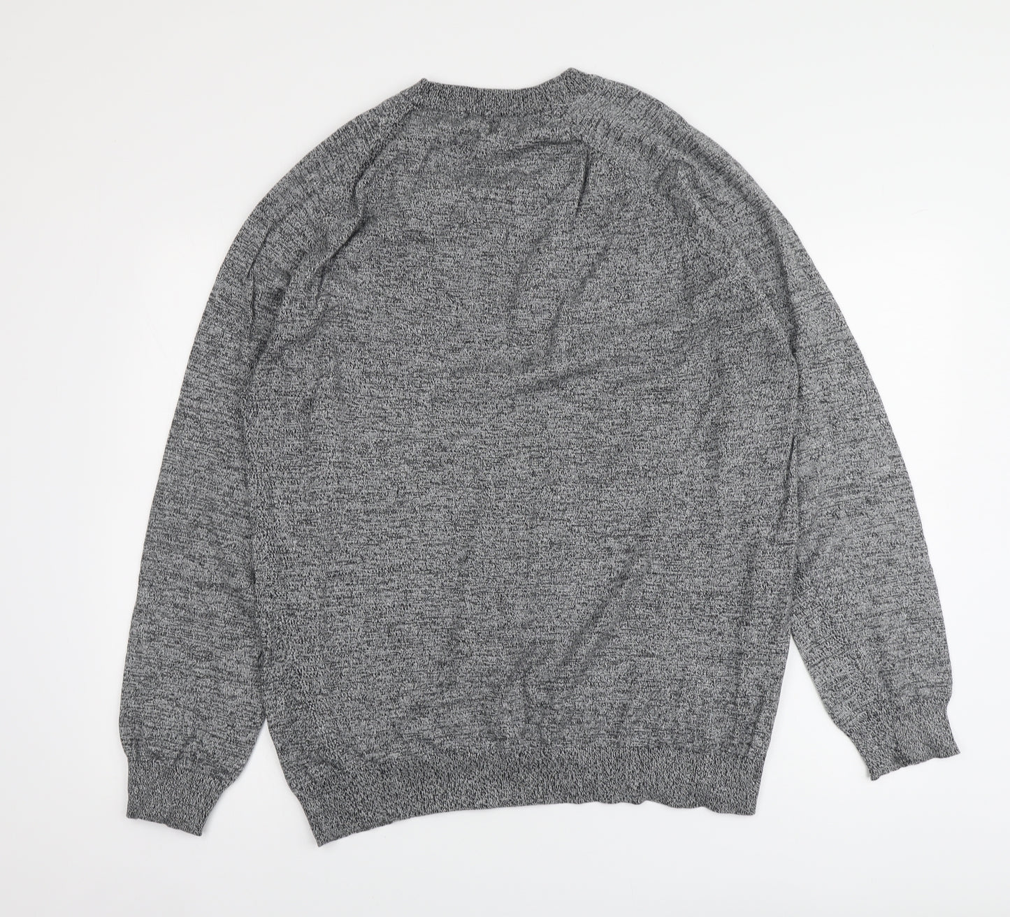 Primark Mens Grey Round Neck Cotton Pullover Jumper Size 3XL