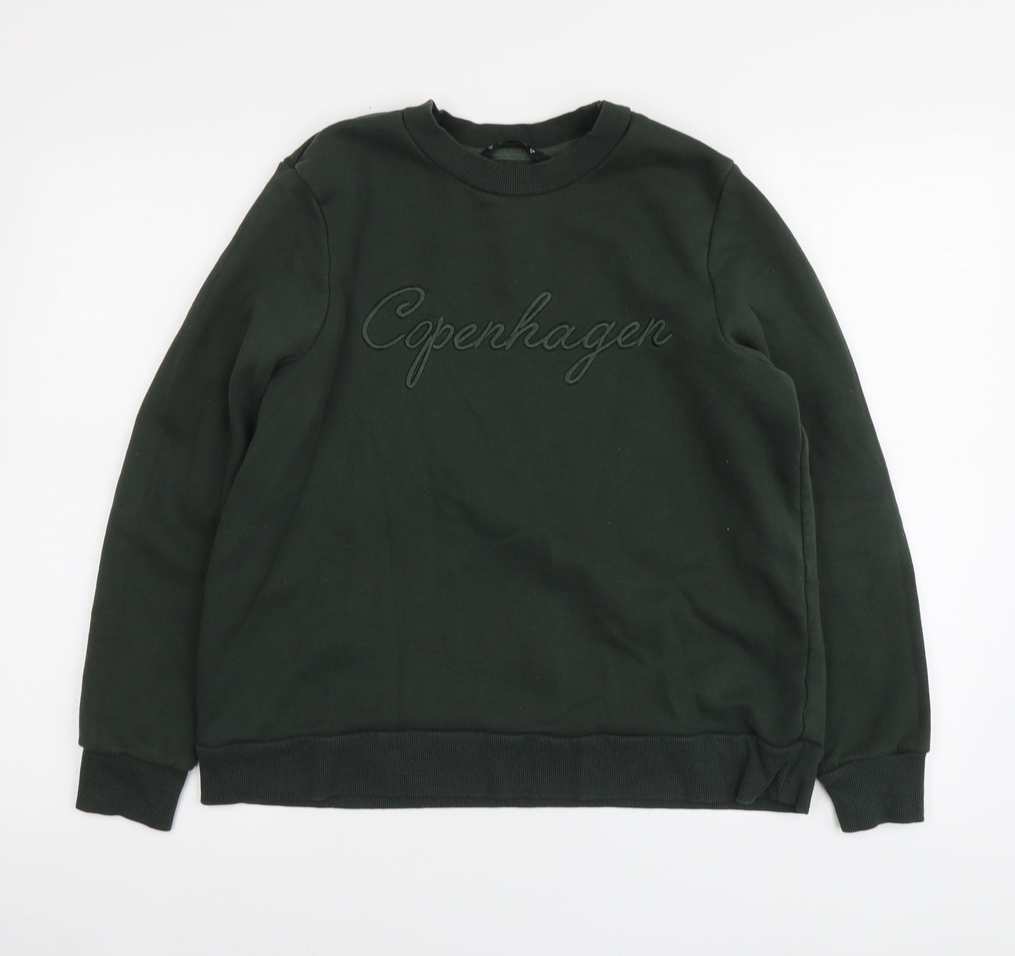 Dunnes Stores Womens Green Cotton Pullover Hoodie Size M - Copenhagen