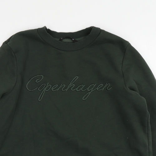 Dunnes Stores Womens Green Cotton Pullover Hoodie Size M - Copenhagen