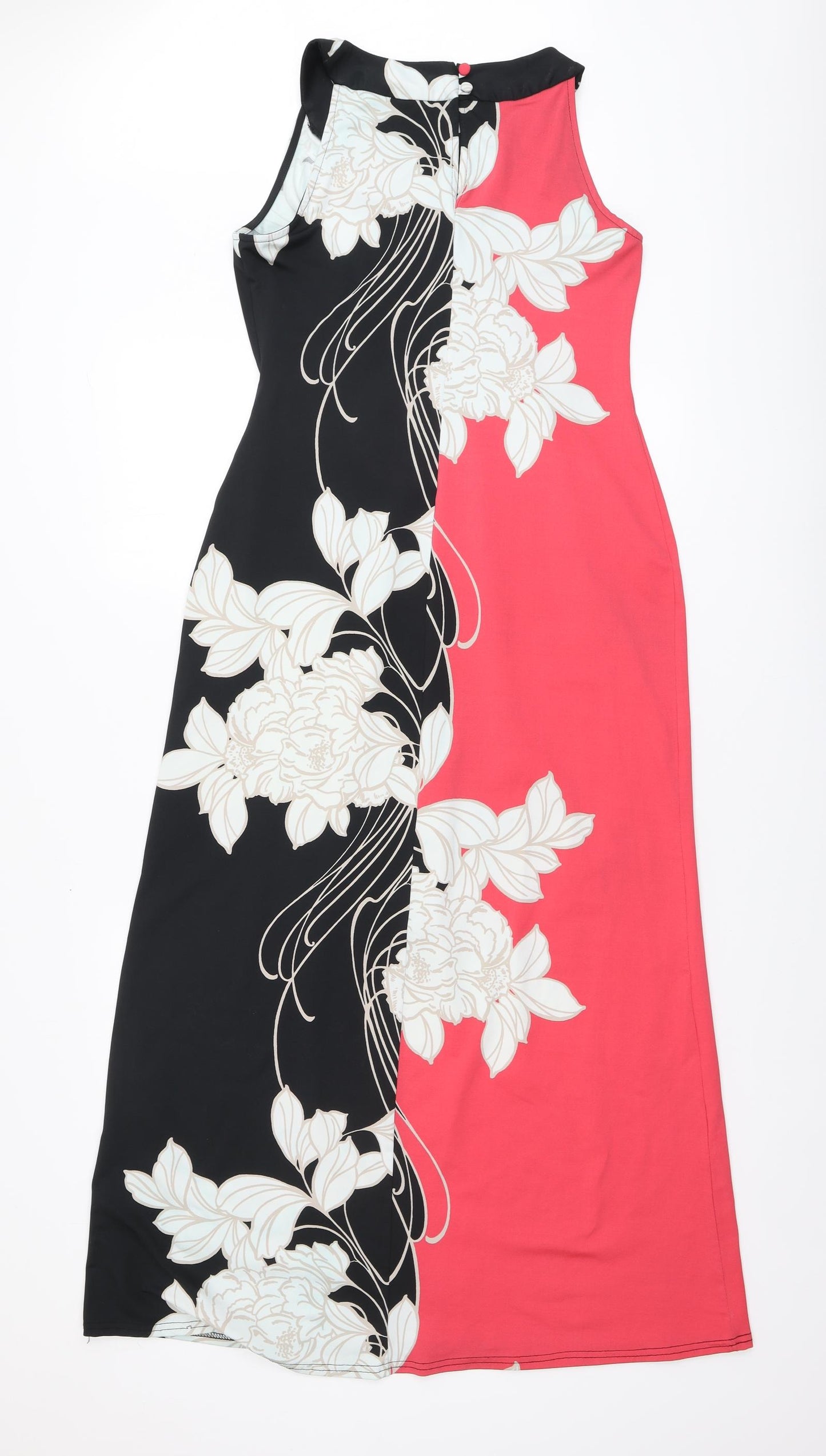 Debenhams Womens Multicoloured Floral Polyester A-Line Size 14 Roll Neck