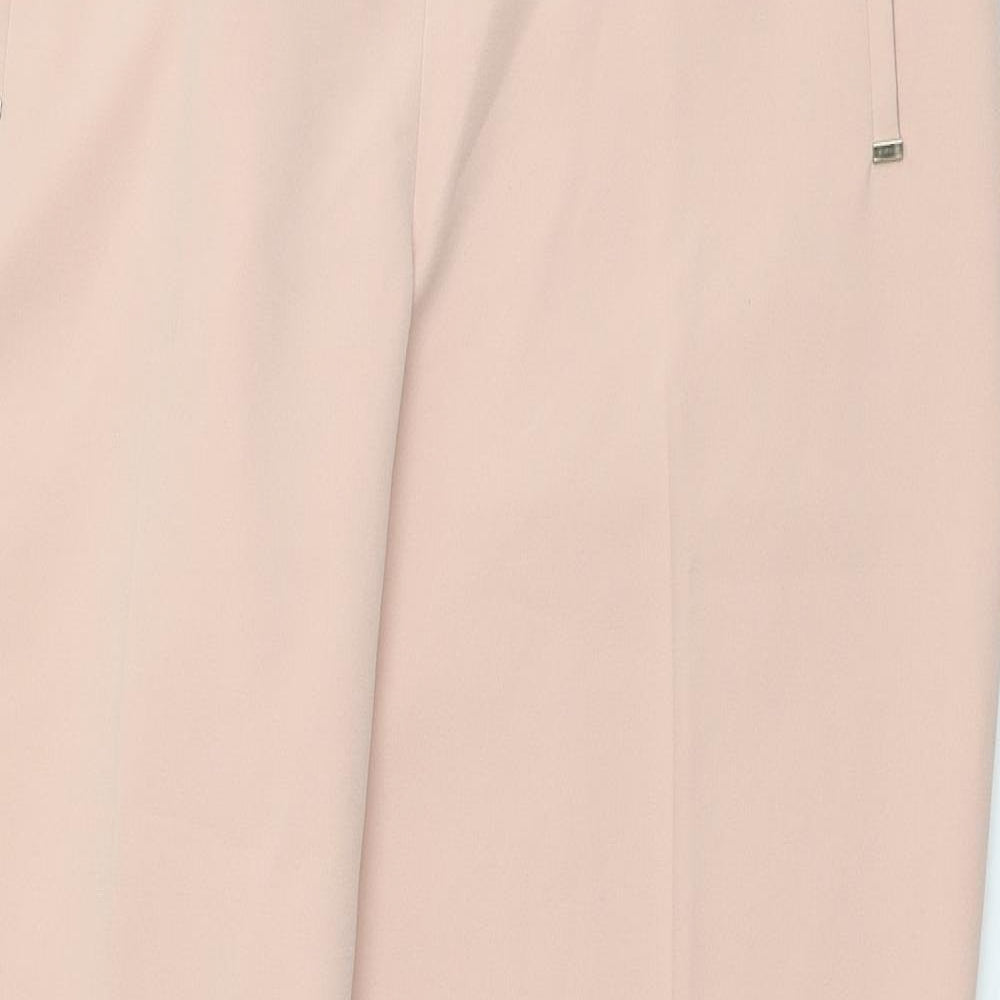 George Womens Pink Polyester Chino Trousers Size 14 L26 in Regular Button