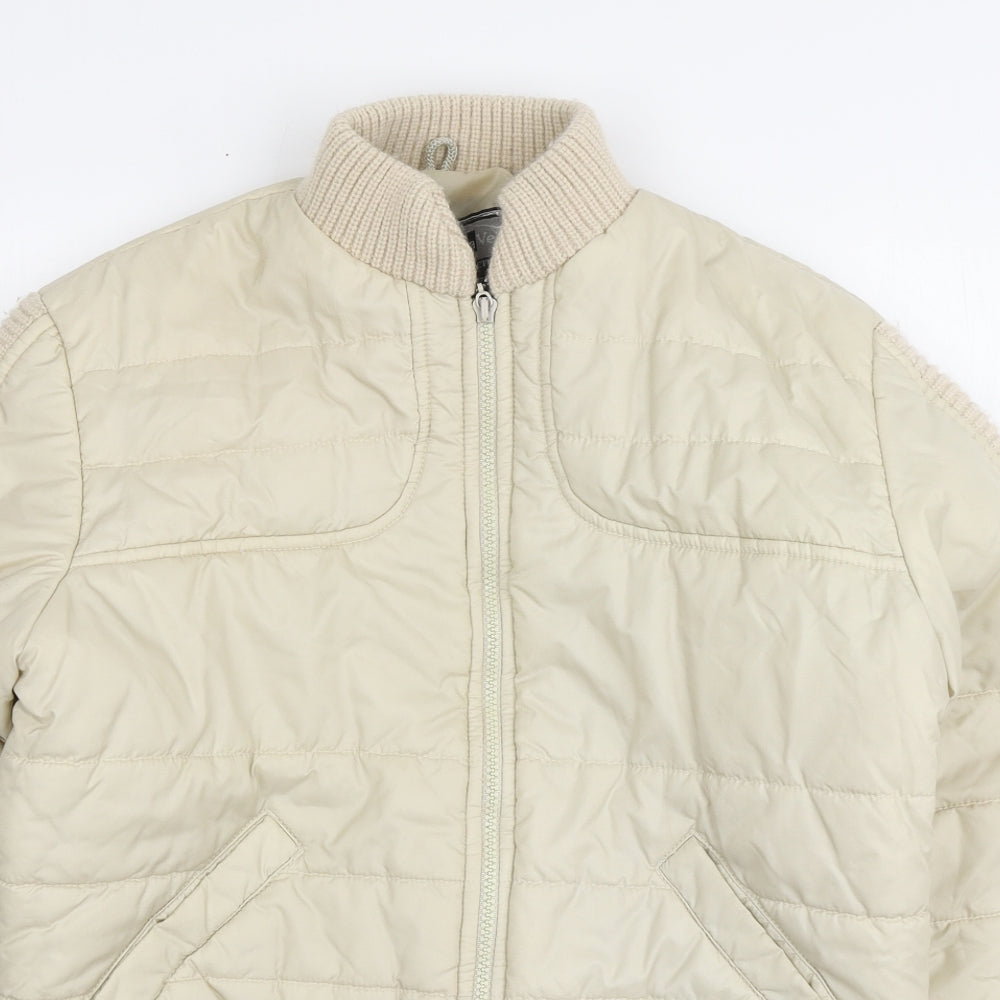 PRIMAVERA Womens Beige Jacket Size M Button