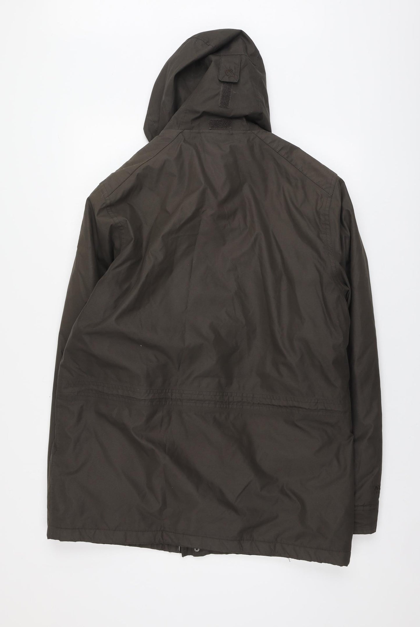 Craghoppers Mens Brown Rain Coat Coat Size L Button